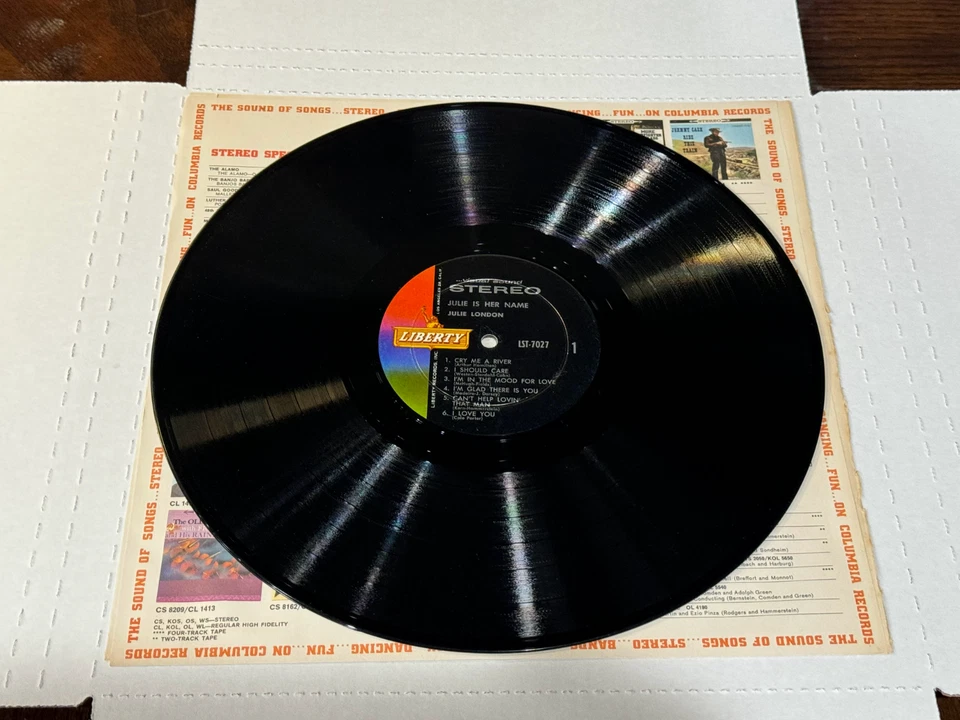 Julie London- Julie Is Her Name- LP 1960 Liberty LST 7027 - Image 2 of 2