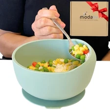 New and Improved Silicone Suction Scooper Bowl – Adult Size Adaptive Feeding ...