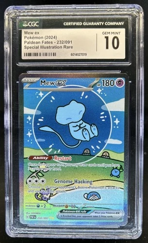 2024 Pokemon Paldean Fates Mew ex #232/091 CGC 10