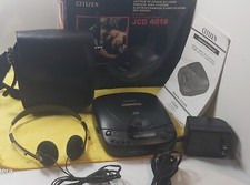 Rare Citizen DBBS Portable Compact Disc CD Player JCD 4018. Boxed.