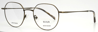 GIGI STUDIOS May 8115/8 Bronze Womens Geometric Eyeglasses 49-19-145 B:44