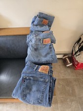 Lot Of 4 Vintage Levi’s 559 & 505 Denim Jeans Mens Made in USA 40x30 1 36x32