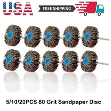 Flap Wheel Set For Dremel Rotary Tool die grinder sanding paint rust 1/8" Shank 