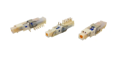 5x ALPS Druckschalter SPUJ12 4polig rastend mit LED amber snap-in non-shorting - Bild 1 von 4