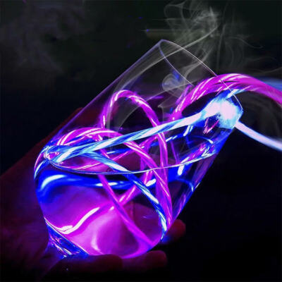 6Ft LED Light USB Cable Charger Apple iPhone X XR XS 8 7 6 SE Plus 12 11 Pro Max