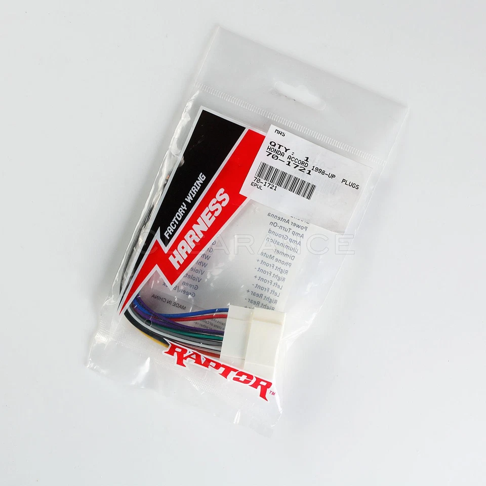 Radio Wiring Harness for Honda/Acura 98-Up Power 4 Speaker Same as Metra 70-1721 Foto 3 de 3