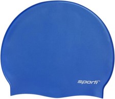 Sporti Silicone Swim Cap Royal Blue New