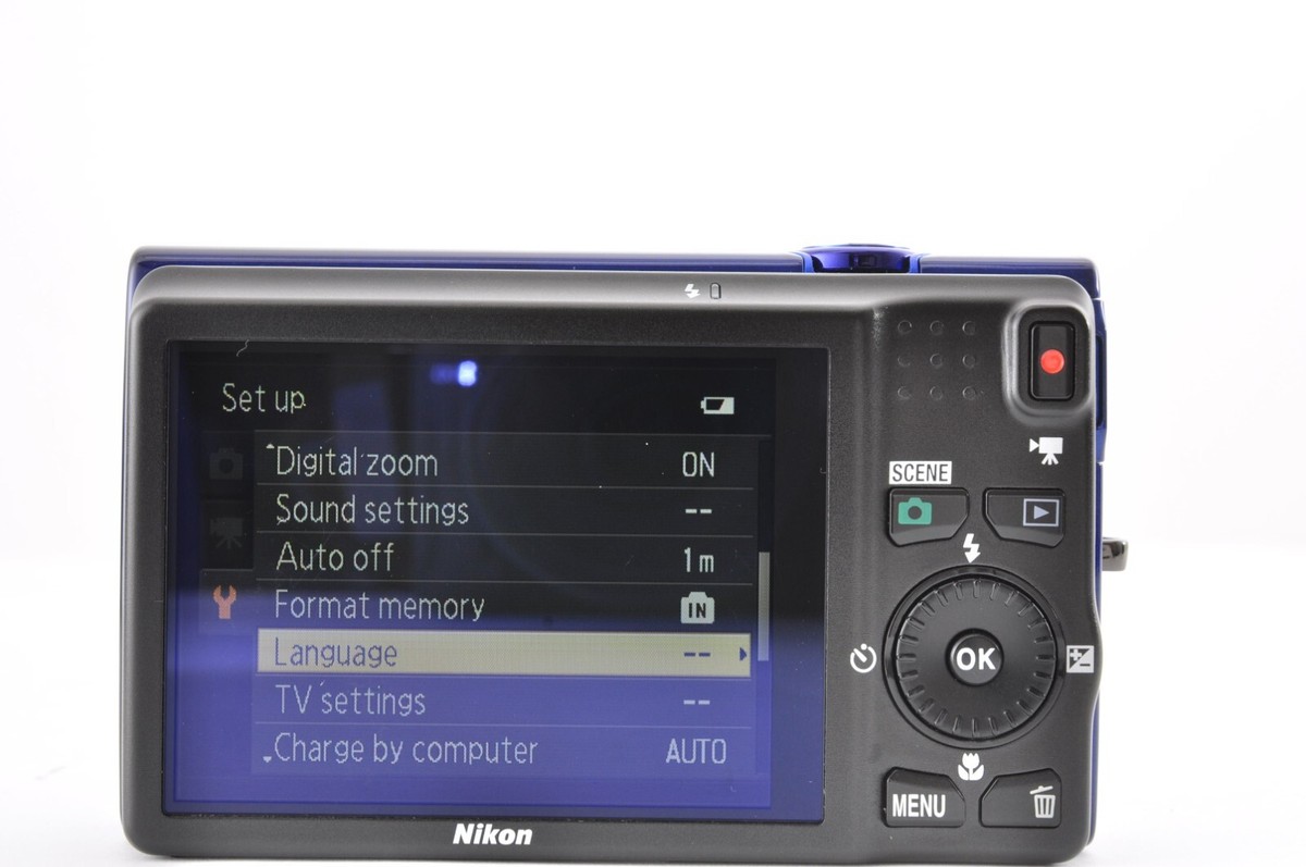 Nikon Coolpix S6200 Blue Excellent+5 16.0MP Compact Digital Nikon Coolpix S6200 Blue Excellent+5 16.0MP Compact Digital