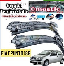 Kit 2 Spazzole Tergicristallo Per Fiat Punto 188 Flat Anteriori 530+450 mm