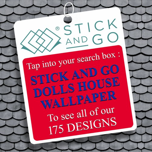 Dolls House Wallpaper: 220 Stick On Vinyl Miniatures 1/12 - EBAY's No1 Seller - Picture 5 of 461