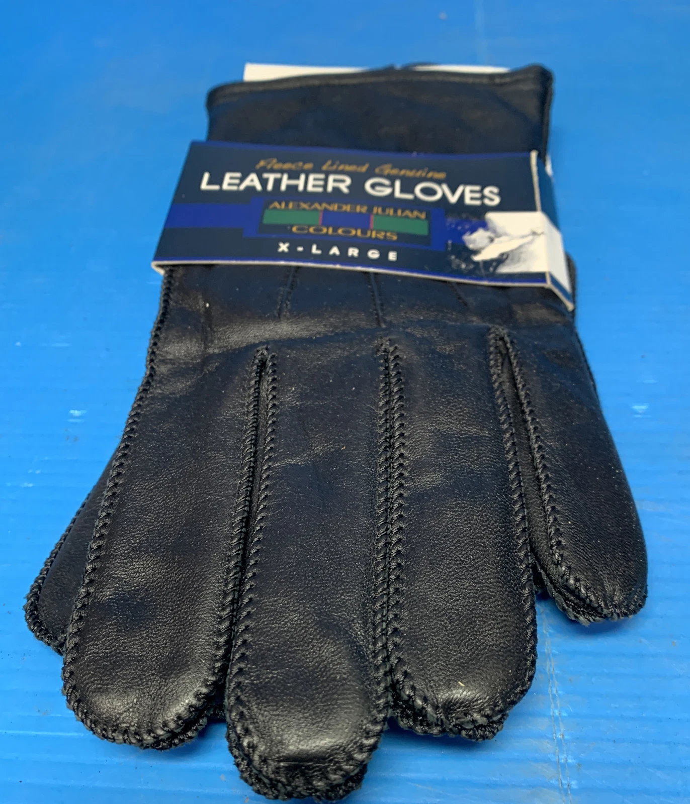 Alexander Julian Leather Gloves Fleece Lined X-Large