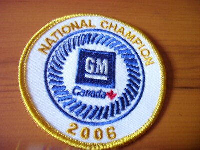 2006 GENERAL MOTORS GM TECHNICIAN GUILD EMBROIDERED PATCH FREE DOMESTIC SHIPPING