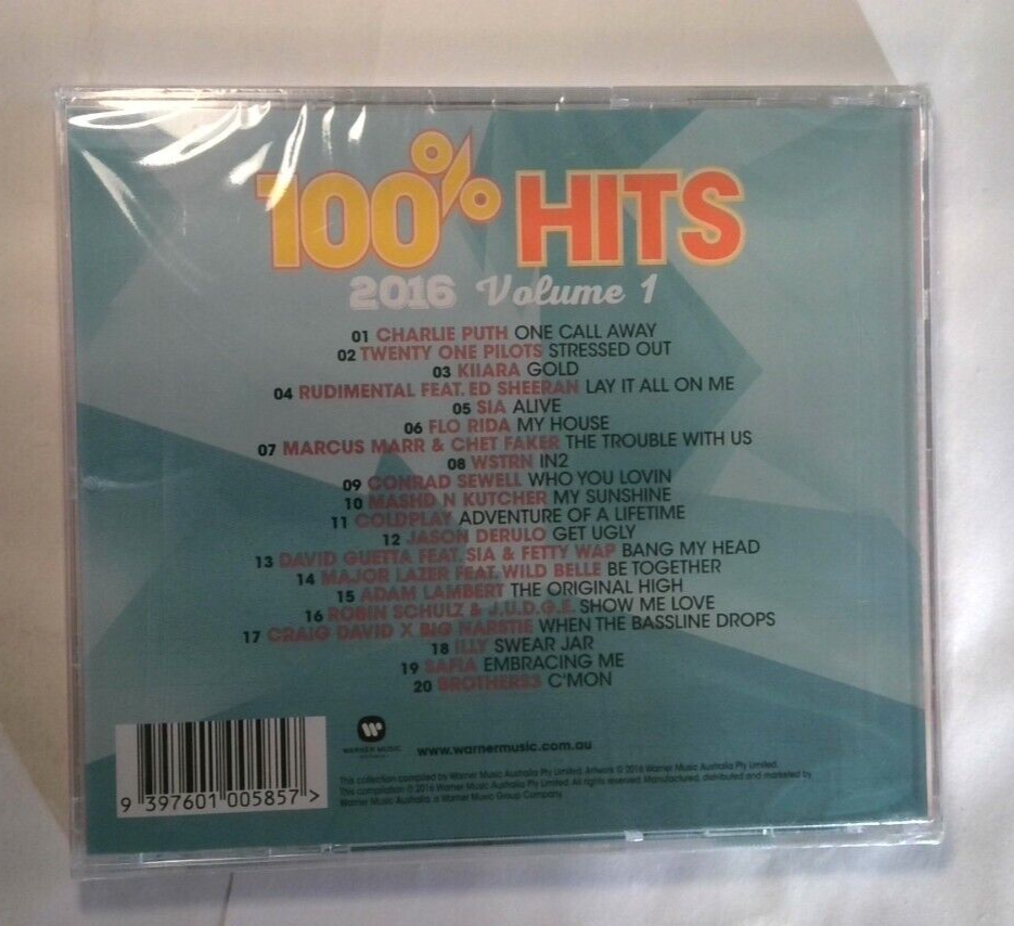 100% Hits 2016 Volume 1 [New CD] 9397601005857| eBay