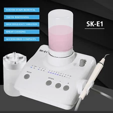 FDA Dental Scaler Ultrasonic Scaler Piezo for Cavitron EMS+Handpiece+2Bottles EA