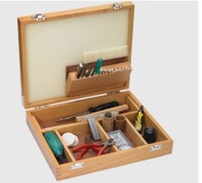 Cassettina attrezzi orologiaio in legno attrezzatura di base per orologiaio