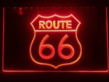Historic Route 66 Mother Road LED Neonlicht Schild Geschenk Wohndeko Größe 12...