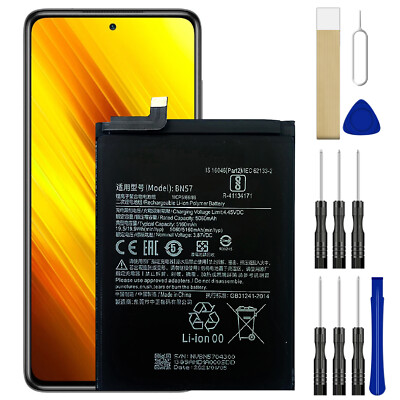For Xiaomi Poco X3 NFC M2007J20CG M2007J20CT Replacement BN57 Battery Tool