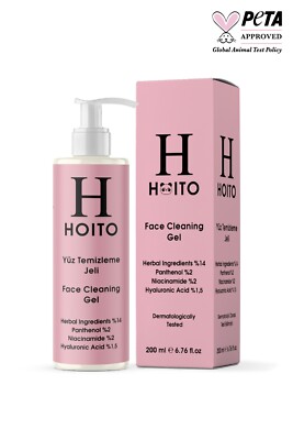 HOITO Facial Cleanser Gel 200ml - Soothing, Hydrating, Deep Clean
