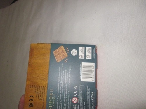 sudoku game in wooden piece and ad cover top see photos - Picture 3 of 14