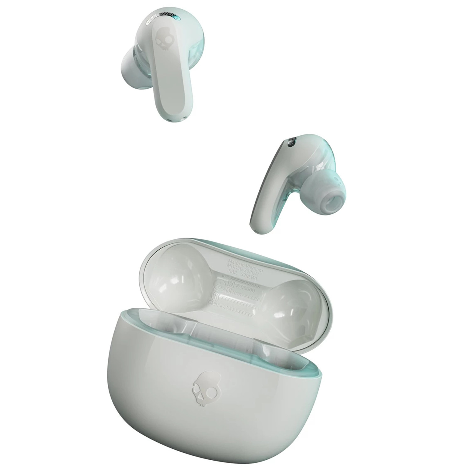 Skullcandy Rail Earphones Bone True Wireless Noise Cancelling In-Ear Earbuds