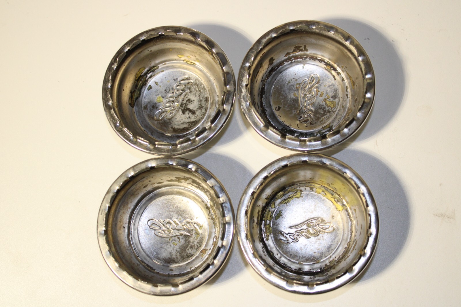 Ford Stainless Steel Hub Caps For Model A KA8000 Script. 192829 eBay