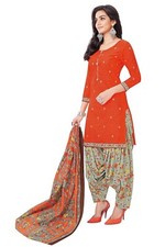 Cotton Printed Readymade Salwar Suit For Women