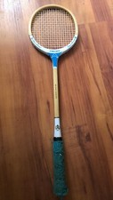 Vintage Ascot Blue Arrow SQ420 Squash Racket Wooden