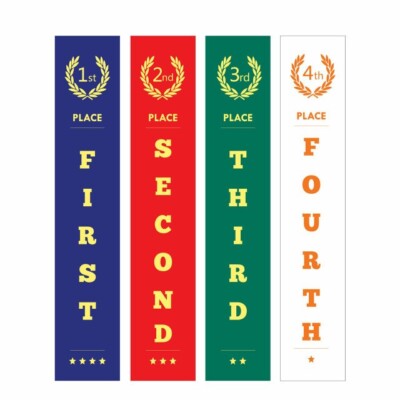 Brand New Buffalo Brand 4 Pack of Place Ribbons Pack 1st 2nd 3rd 4th | eBay