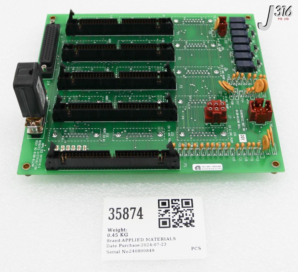 35874 APPLIED MATERIALS PCB ASSY, REMOTES DIST W/ DECTR 0150-06014