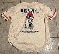 Jeff Dunham Achmed the Dead Terrorist Smirnoff Baseball Men Jersey Sz Large