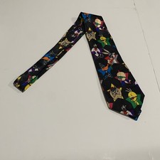 Vintage Looney Tunes Tie Stars Sunglasses Taz Porky Tweety Daffy