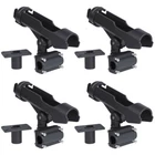 4 Pack Fishing Pole Rod Holder Tackle Adjustable Side Rail Mount For Kayak Boat