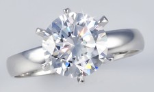 2 ct Extra Brilliant Ring 3mm Band Top CZ Imitation Moissanite Simulant Size 7