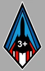 LOCKHEED SR 71 BLACKBIRD 3+ COAT OF ARMS BADGE SQUADRON 12cm AIRPLANE STICKER AV058