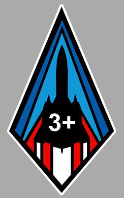 LOCKHEED SR 71 AMSEL 3+ WAPPEN BADGE SQUADRON 12cm FLUGZEUG AUFKLEBER AV058