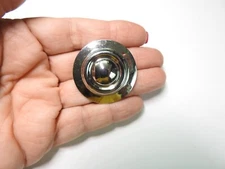 Signed ADG Ltd. Round Textured Silver Tone Metal Scarf Clip Vintage