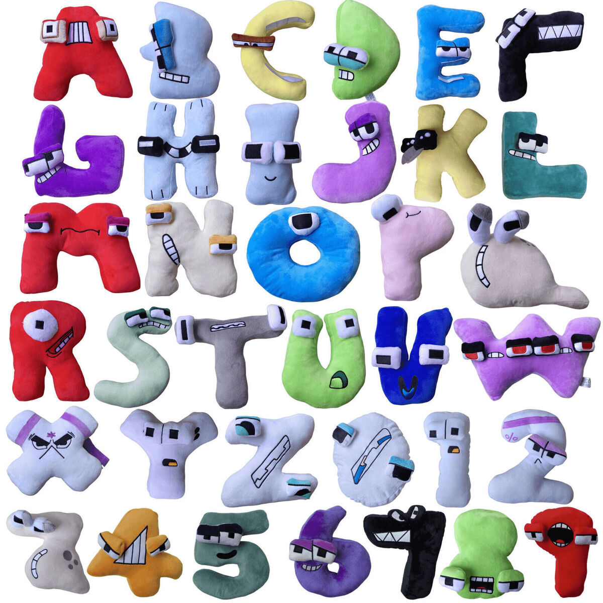 Alphabet Lore Plush Toys, a-z Lowercase Letters Stuffed Dolls