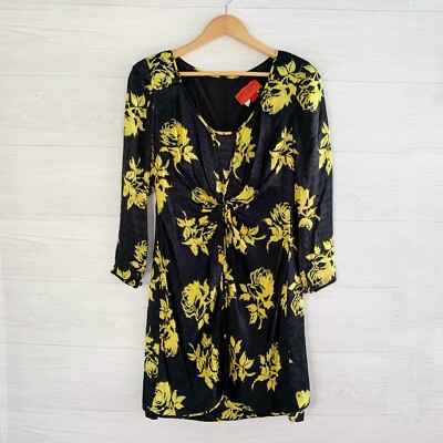 Emanuel Ungaro Parallele Paris Floral silk scoop neck sheath dress, 10