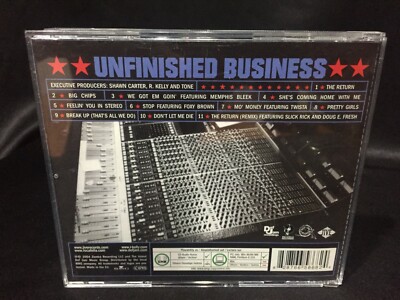 R. KELLY & JAY-Z Unfinished Business Holographic Cover CD (Def Jam