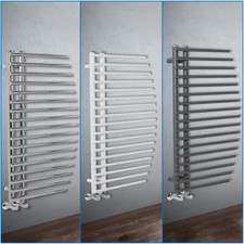 1000x548mm Designer Bathroom Straight Heated Rad Towel Rail Radiator Warmer