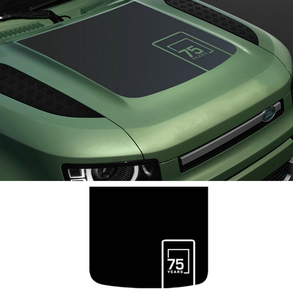 75th Engine Hood Vinyl Decal Sticker Fits For LR Defender 90 110 130 ...
