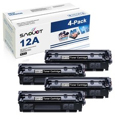 12A Q2612A Toner Cartridge Replacement for HP 4PK 12A M1319F MFP 1020 1022
