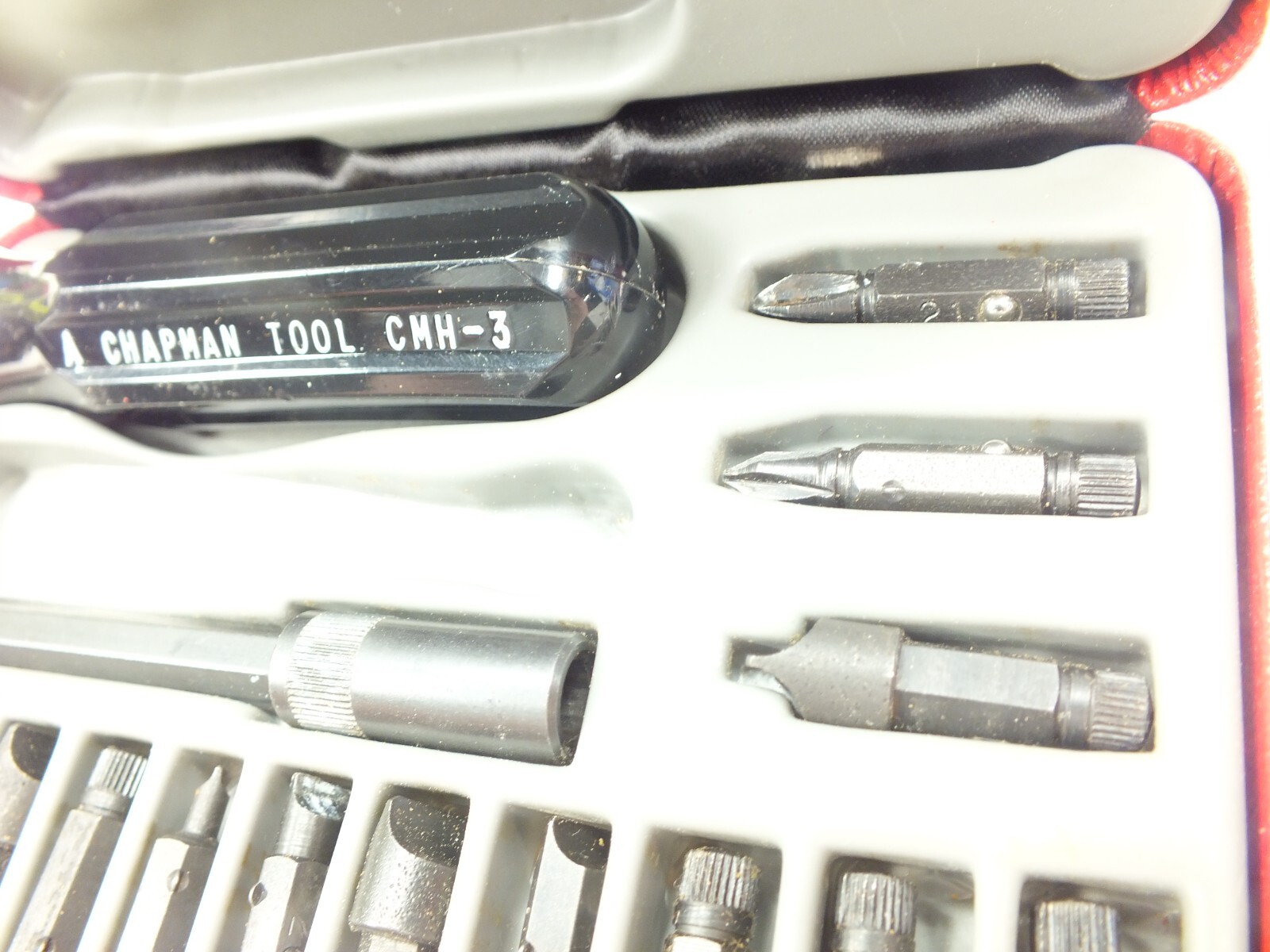 VINTAGE CHAPMAN MFG CO. TOOLS GUN SCREWDRIVER KIT BIT SET No. 9600