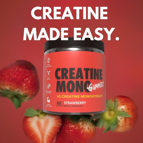 CREATINE MONOHYDRATE GUMMIES 4000MG PER SERVE CREATINE GUMMY SUPPLEMENT - STR... - Picture 3 of 10