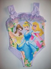 Disney Princess Swimsuit/Swimwear One-Piece Girls 3Toddler New