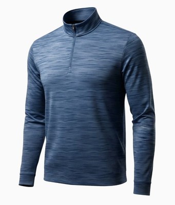 Johnnie-O Men's Large 1/4 Zip Lake Blue Lightweight Pace Golf Pullover