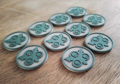 Warhammer 40k Compatible Death Guard Affliction Tokens/ Markers