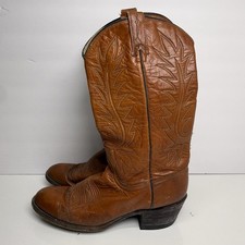 Dan Post Brown Leather Western Boots Women s Size 6.5 Western Cowboy Vintage