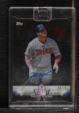 2018 Clearly Authentic Salute Mother's Day Black 42/75 Hunter Renfroe Auto 2g6