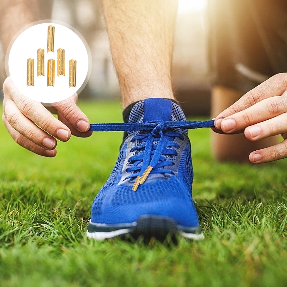 APL 100 pezzi lacci fai da te punta lacci per scarpe testa cappuccio stringa tappi per scarpe